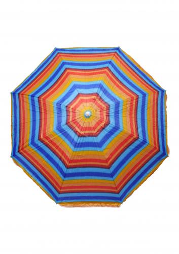 Зонт пляжный фольгированный (200см) 6 расцветок 12шт/упак ZHU-200 (расцветка 4) - фото 2